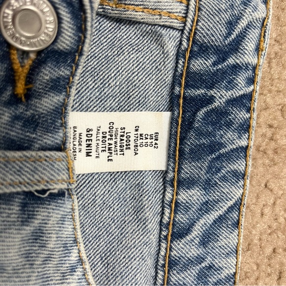 Denim Jeans Loose Straight Fit size 10 womens in great condition - Picture 5 of 5